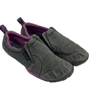 Merrell Women Size 8.5 Jungle Glove Canvas J61428 Gray Purple Vibram Slip On